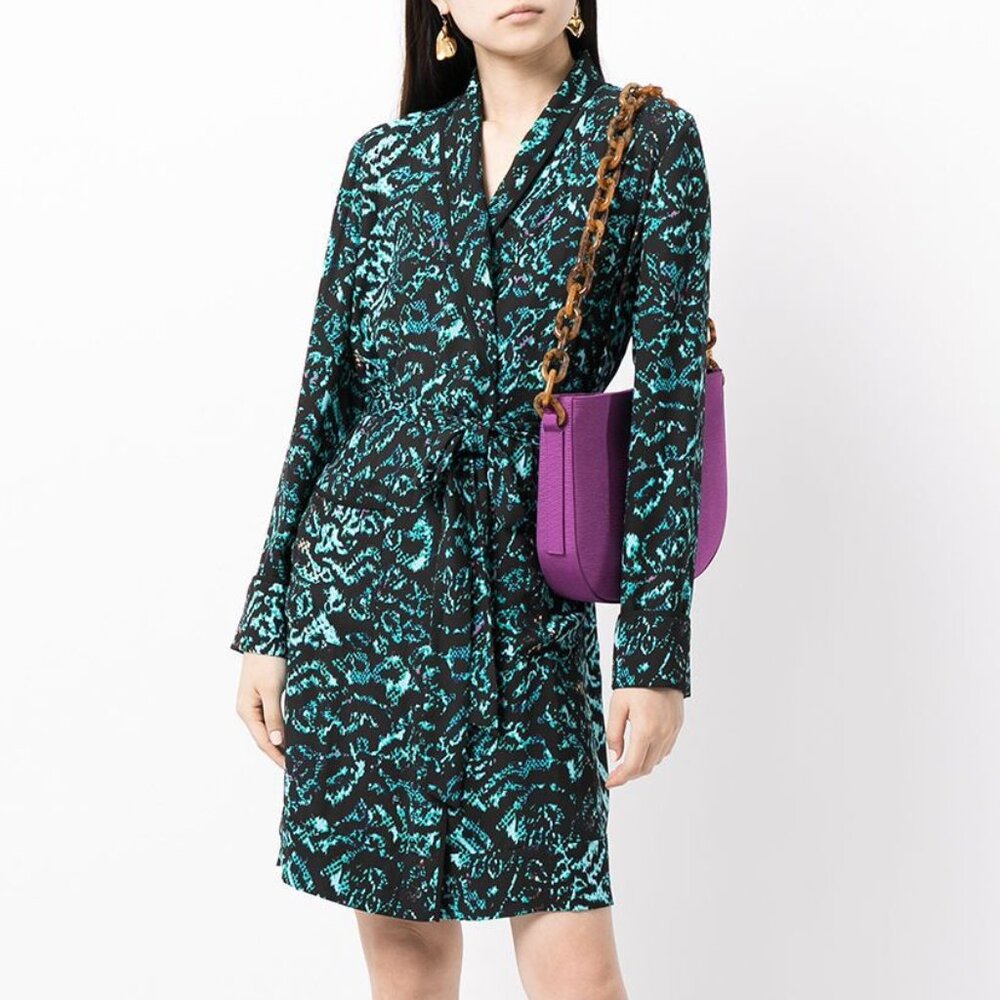 NWT Diane Von Furstenberg DVF Snake Print Wrap Dress – Night Out or Work Event